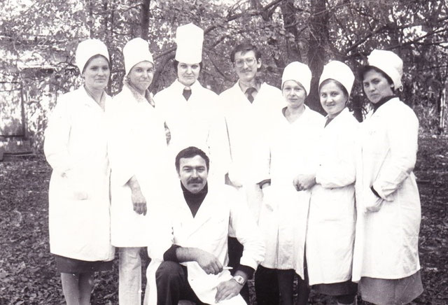 Работники больницы на конкурсе фельдшеров. Октябрь 1983 года